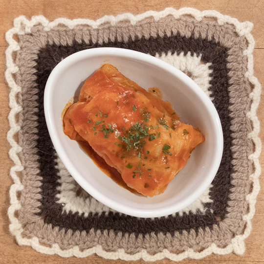 赤いロールキャベツ